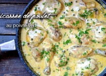 Fricassée de poulet au poivre vert