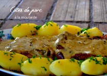 Côtes de porc à la moutarde