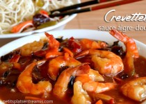 Crevettes sauce aigre-douce