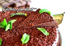 Gâteau fondant au chocolat, recette sans farine