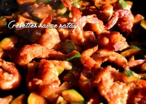 Crevettes sauce satay