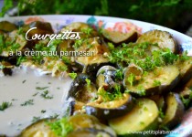Courgettes à la crème au parmesan