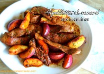 Aiguillettes de canard aux nectarines