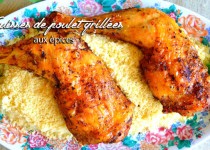 Cuisses de poulet grillées aux épices