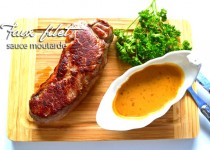 Faux-filet sauce moutarde