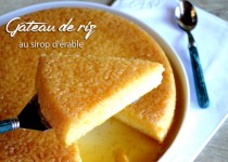 Gâteau de riz au sirop d’érable