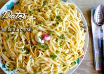 Pâtes à l’ail et au persil