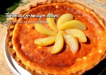Tarte au fromage blanc – poires et sirop d’érable