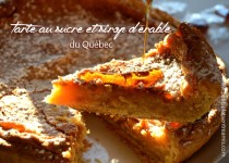Tarte au sucre et sirop d’érable du Québec