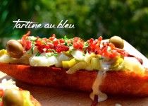 Tartine au bleu