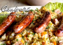 Chou braisé aux saucisses de Toulouse