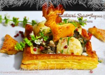 Feuilleté de Saint-Jacques aux champignons