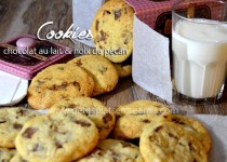Cookies chocolat au lait & noix de pécan