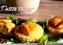 Petite tourte poulet et champignons