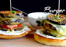 Burger aubergine et cantal