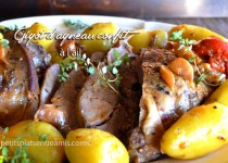 Gigot d’agneau confit à l’ail
