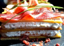Mille-feuille au jambon Noir de Bigorre