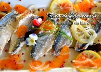 Filet de maquereaux marinés au vin blanc