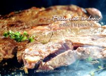 Basse côte de bœuf grillée à la plancha