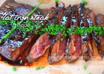 Flat iron steak laqué