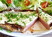 Entrecôte à la moutarde.