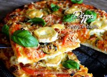Pizza au chèvre et basilic