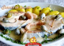 Darnes de saumon aux caprons