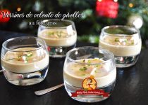 Verrines de velouté de girolles au foie gras
