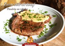 Basse côte de boeuf flambée au whisky