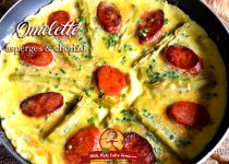 Omelette aux asperges et chorizo