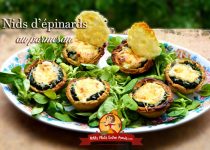 Nids d’épinards au parmesan