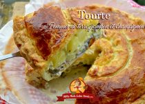 Tourte aux pommes de terre jambon et champignons