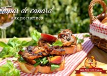 Tapas de canard aux nectarines