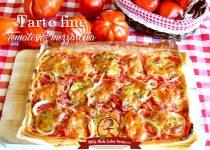 Tarte fine tomates et mozzarella
