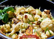 Poêlée de chou-fleur au basilic