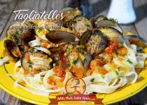Tagliatelles aux amandes de mer