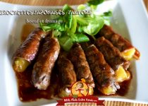 Brochettes japonaises au boeuf et fromage – yakitoris
