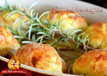 Pommes de terre soufflées au chèvre