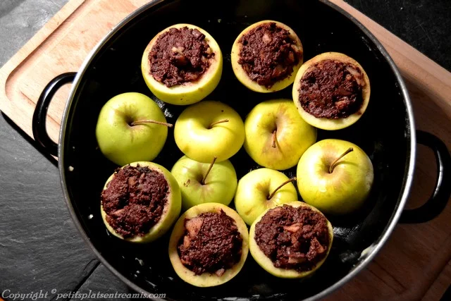 Pommes farcies au boudin