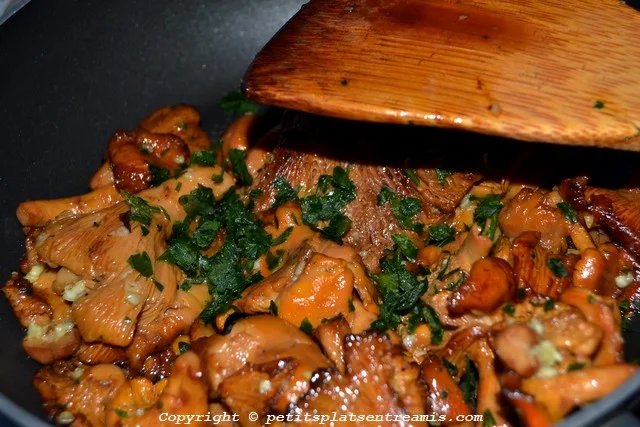 cuisson fricassée de girolles
