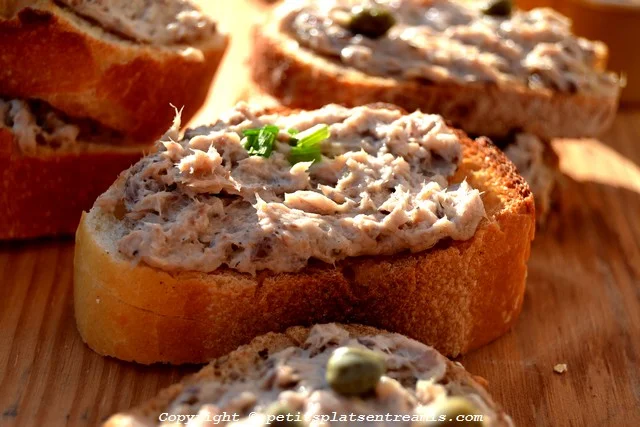 rillettes de sardine et ciboulette