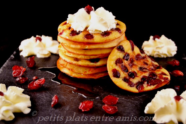 pancakes aux cranberries