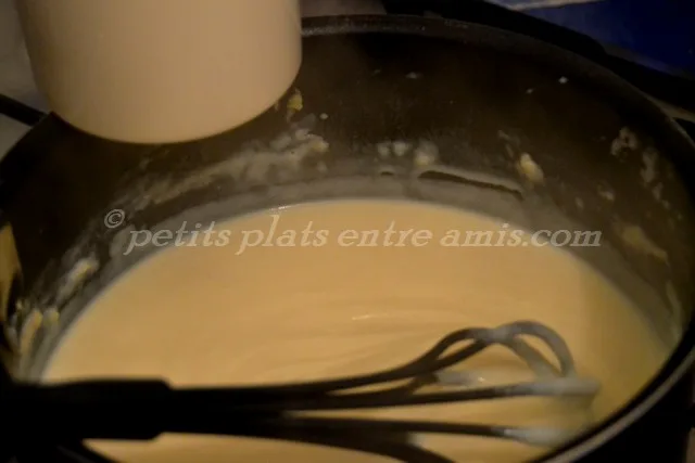 roux blanc et lait