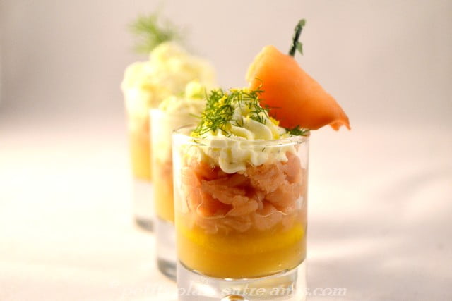 Verrine saumon et pommes