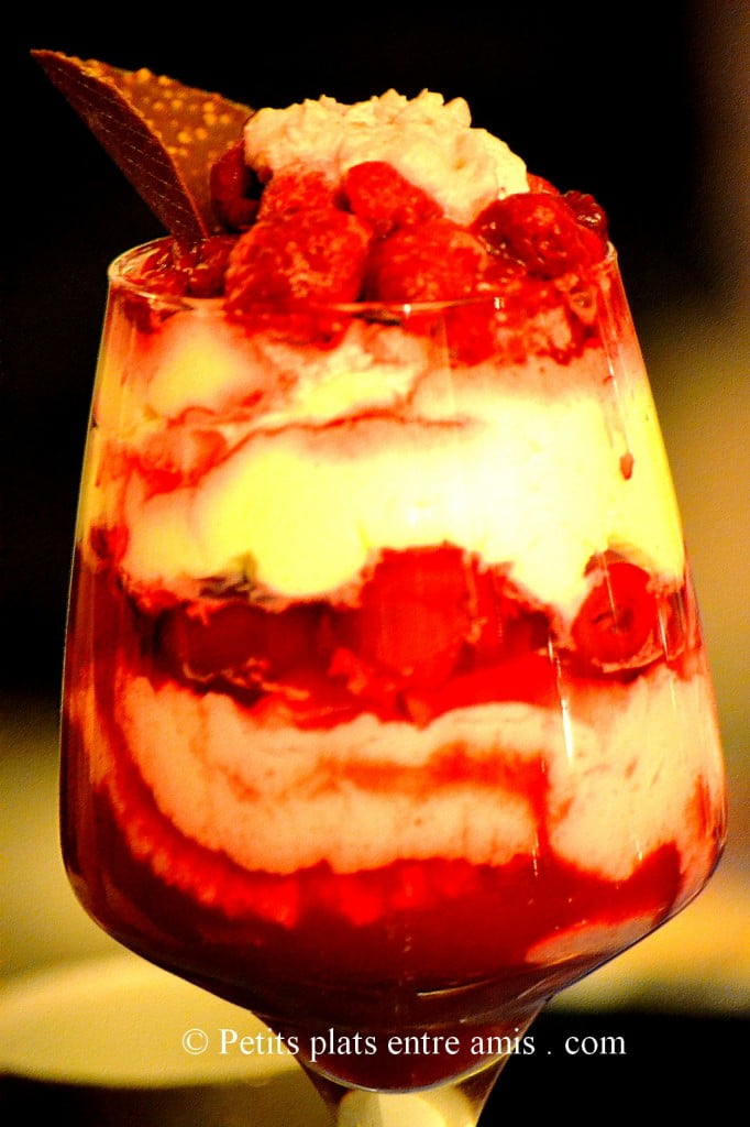 coupe fruits rouges chantilly