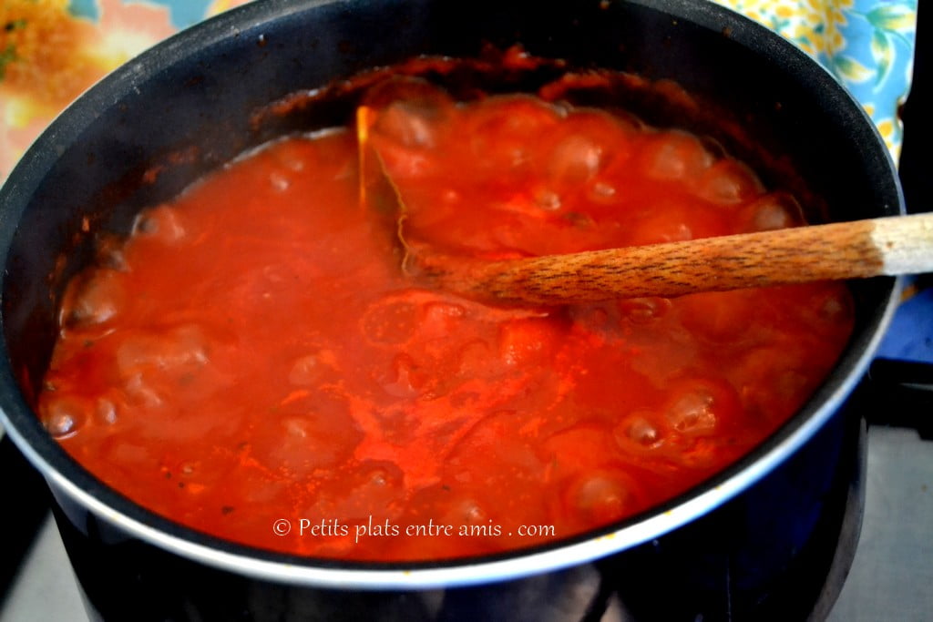 cuisson sauce tomate