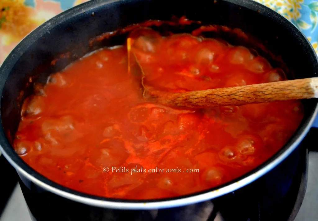 cuisson sauce tomate