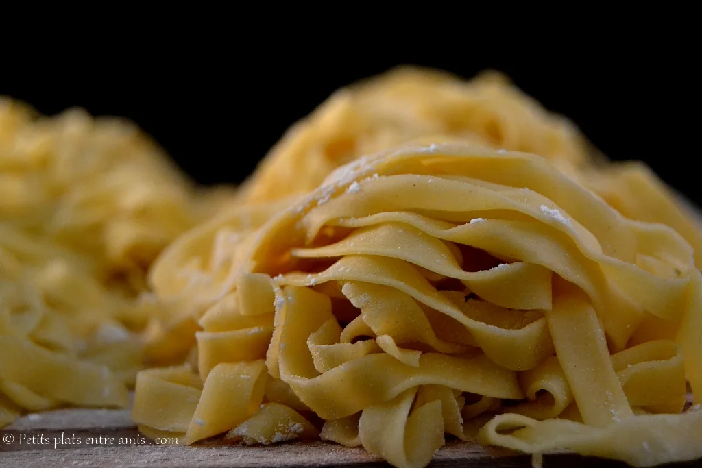 gros plan de nid de tagliatelles