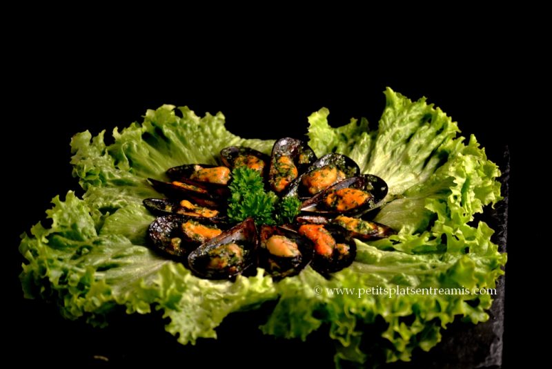 Moules farcies au beurre d'escargot