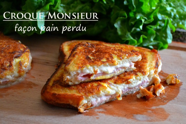 Croque-monsieur façon pain perdu